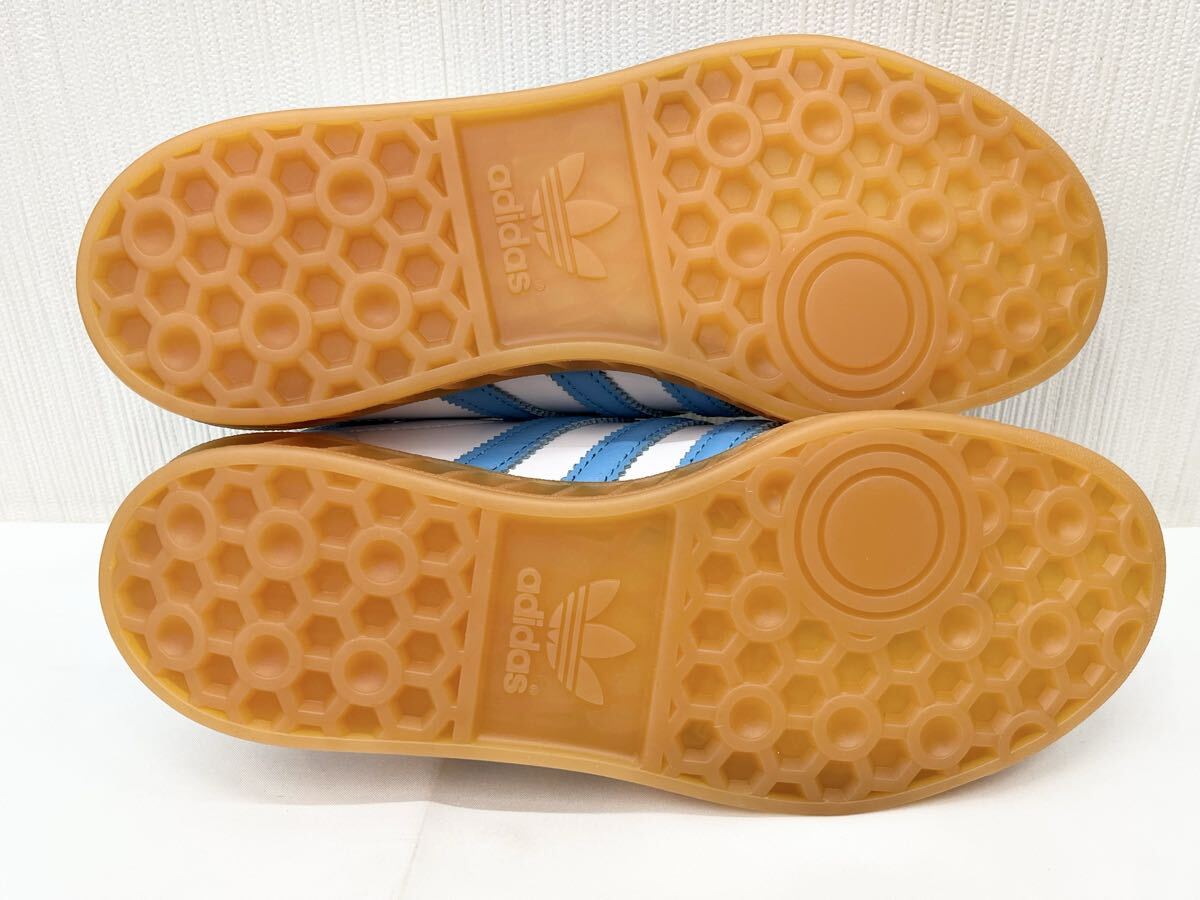 adidas アディダス スニーカー HAMBURG ハンブルグ 23.5cm Cloud White/Sky Rush/Gum 〇未使用品_画像7