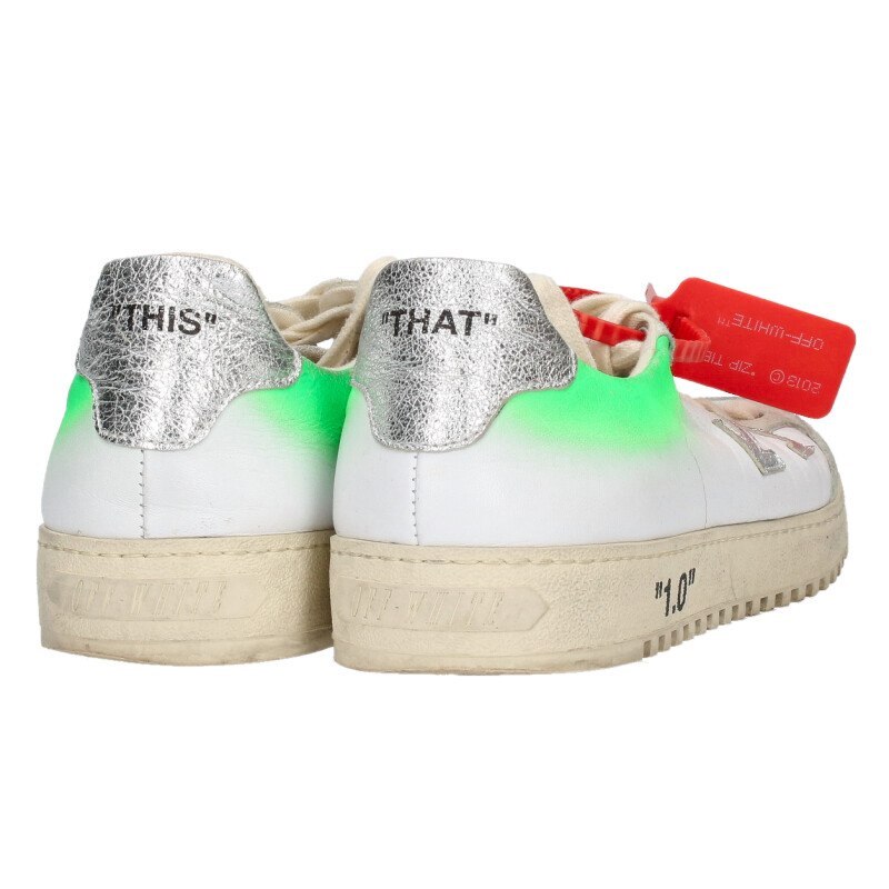 オフホワイト サイズ:42 2.0 SNEAKER アローデザインローカットスニーカー 中古 BS99_画像2