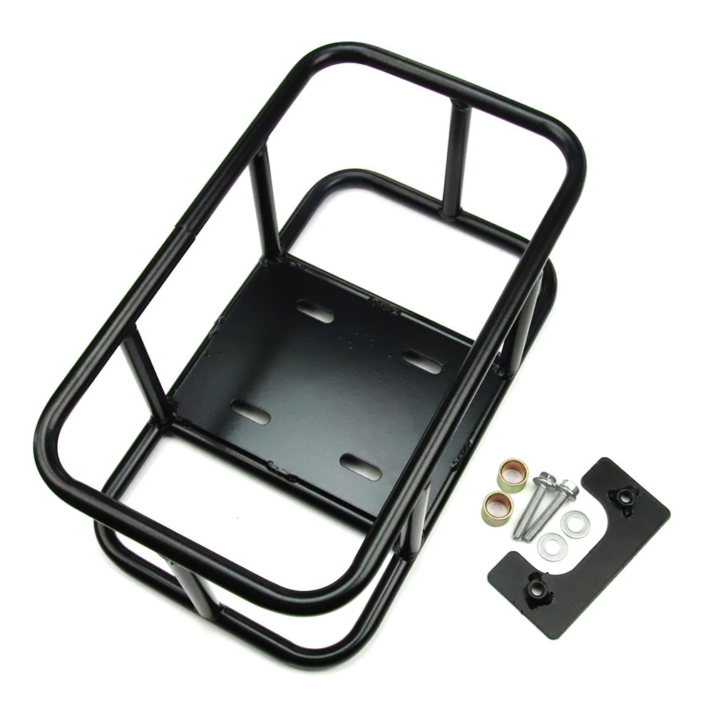 フロントバスケット クロスカブ50 110 JA60 JA45 AA06用 フロント収納かご スチールパイプ製 固定金具付き タイプC