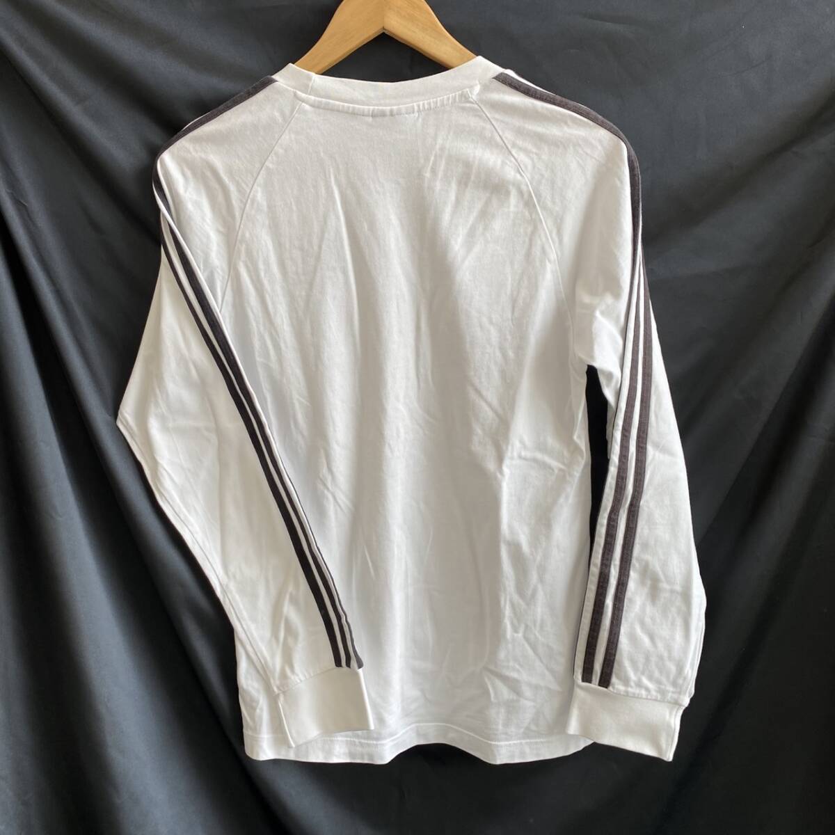 *[YH-3396] хранение товар adidas Adidas Originals размер S белый чёрный 3шт.@ линия футболка с длинным рукавом 3 линия long T