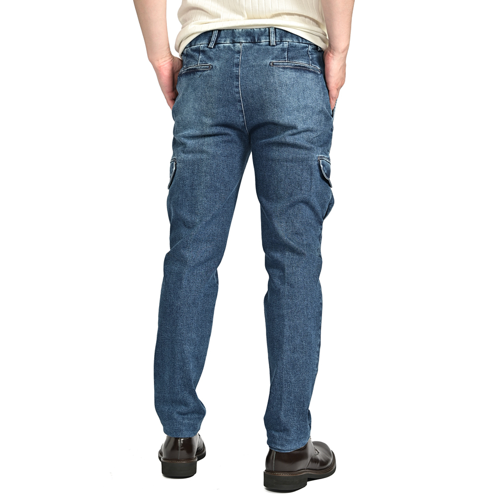 【新品?50サイズ?イタリア制】ベルウィッチ?YRETROCARGO ストレッチデニムカーゴパンツ