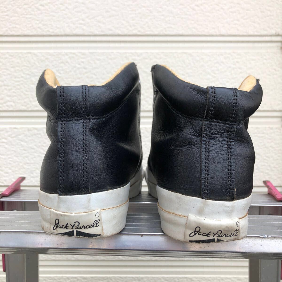 コンバース ジャックパーセル 黒 レザー USA製 ヴィンテージ 41/2 23.5cm._画像7