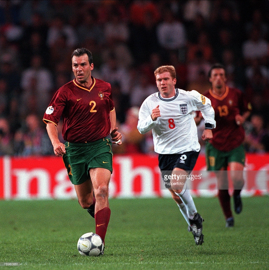 00 ポルトガル Portugal FPF(H)No.2 コスタ COSTA 半袖 Nike EURO 2000 L_画像4