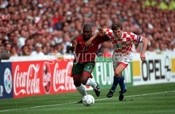 96 ポルトガル Portugal FPF(H)#4 オセアノ・ダ・クルス Oceano 半袖 EURO1996 L_画像9