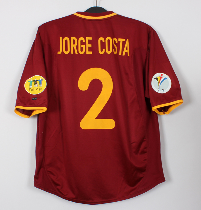 00 ポルトガル Portugal FPF(H)No.2 コスタ COSTA 半袖 Nike EURO 2000 L_画像2