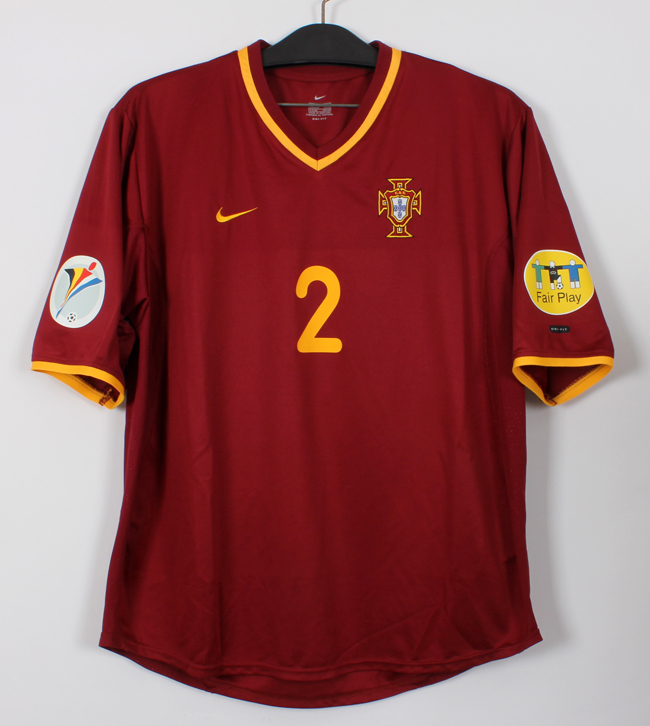 00 ポルトガル Portugal FPF(H)No.2 コスタ COSTA 半袖 Nike EURO 2000 L_画像1