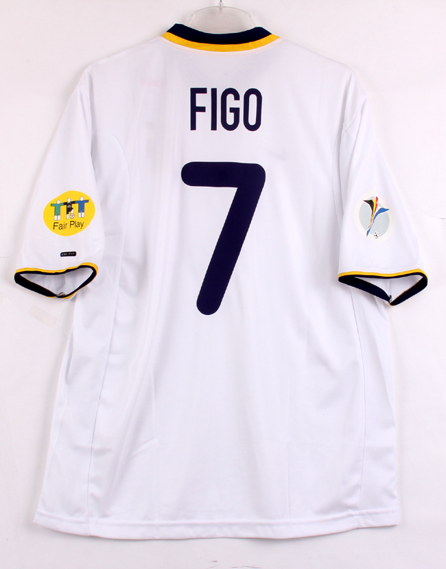 00 ポルトガル Portugal FPF(A)No.7 ルイス・フィーゴ FIGO 半袖 EURO 2000 L_画像2