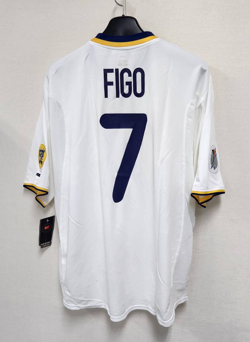 00 ポルトガル Portugal FPF(A)No.7 ルイス・フィーゴ FIGO 半袖 EURO 2000 XL_画像2