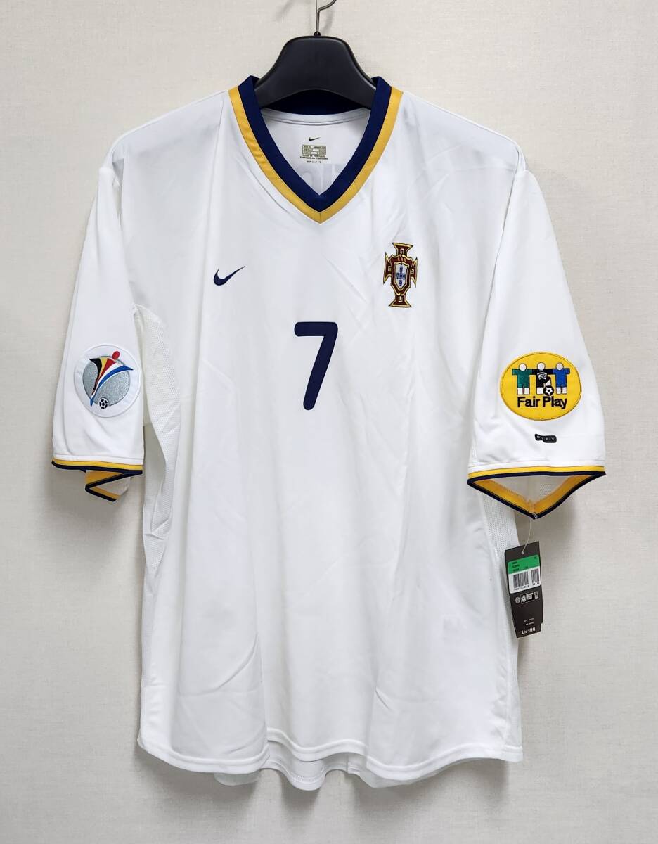 00 ポルトガル Portugal FPF(A)No.7 ルイス・フィーゴ FIGO 半袖 EURO 2000 XL_画像1