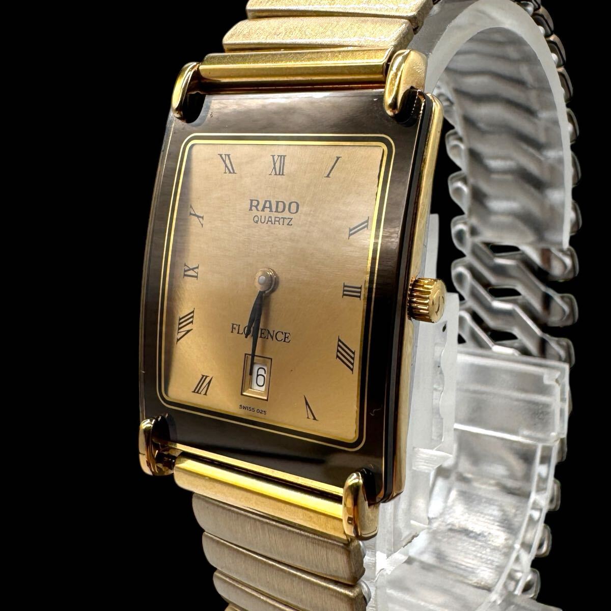 RADO フローレンス 黒文字盤 レディース ゴールドQZ クォーツ 電池切れ Yahoo!オークション - 新品電池 稼働品 RADO ラドー FLORENCE