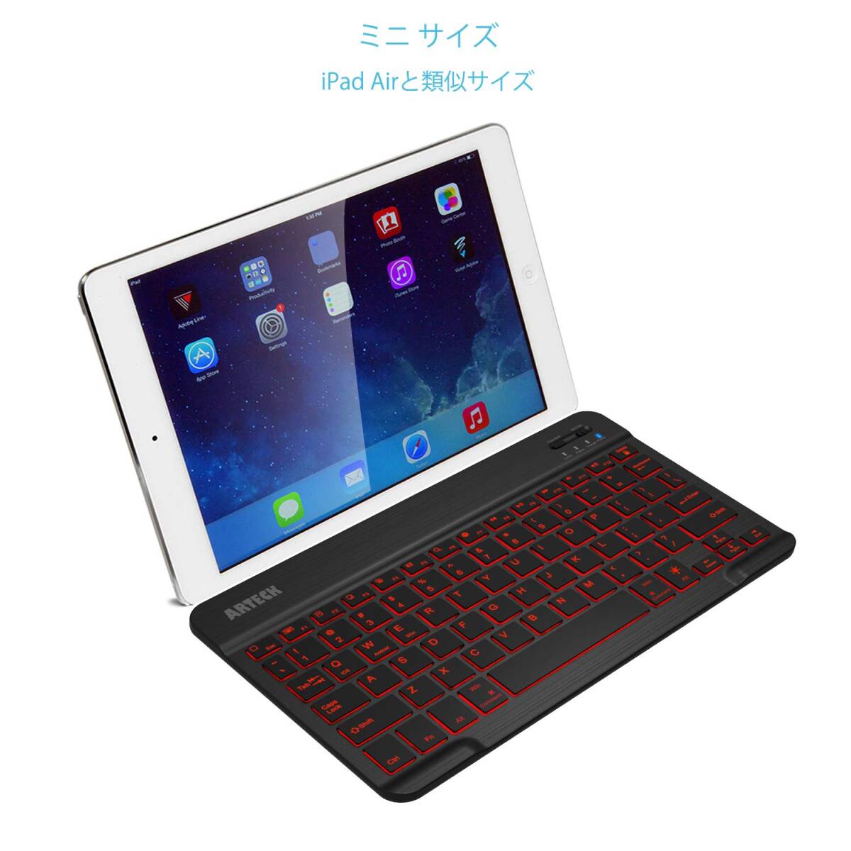 ワイヤレスキーボード 超薄型 7カラーLED｜Yahoo!フリマ（旧