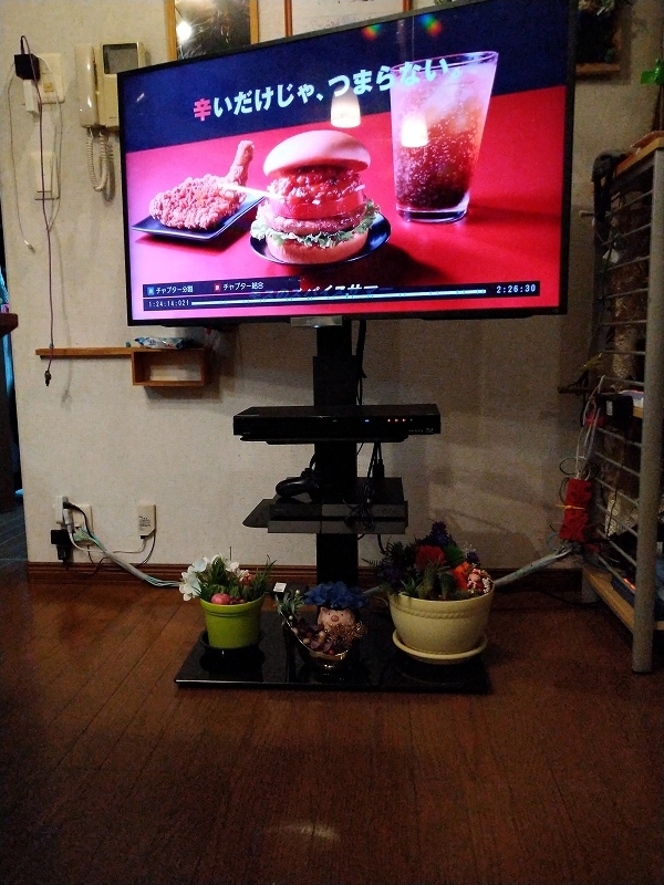 テレビスタンド 3段棚板付き 左右30°回転 テレビスタンド 3段棚板付き 左右30°回転