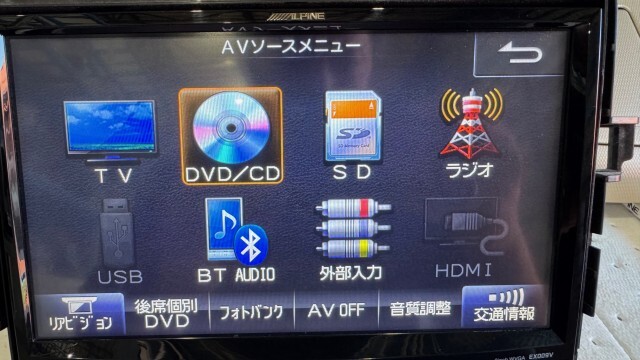 ヴェルファイア DBA-ANH20W カーナビゲーション_画像2