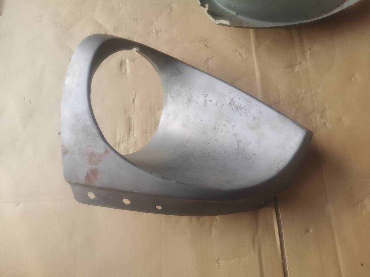 S30 S31 ショートライトケース 金属製 左右２個セット ブラスト処理（ L20 L24 L26 240Z Z432 260Z 280Z PS30Z R180 R200)_画像4