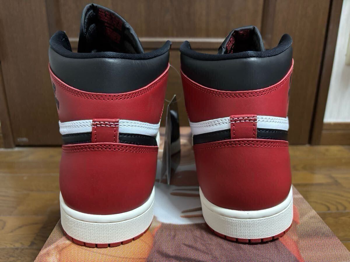 新品未使用 Nike Air Jordan 1 Retro High OG Black Toe