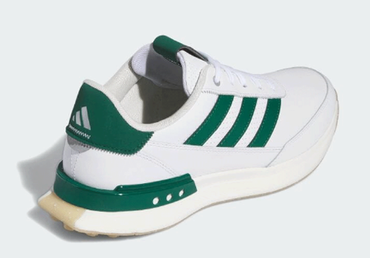  новый товар # Adidas #2024.3#S2 G-Spike отсутствует кожа #IF0299# foot одежда - белый | колледж зеленый | жевательная резинка #24.5CM# натуральный кожа #