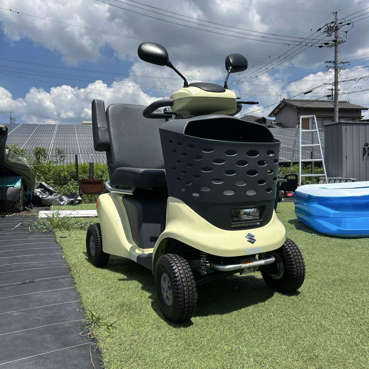 「愛知県〜」100キロ無料配送◎スズキセニアカー 電動カート新品タイヤ◎イエロー 愛知県〜」100キロ無料配送◎スズキセニアカー 電動カート新品