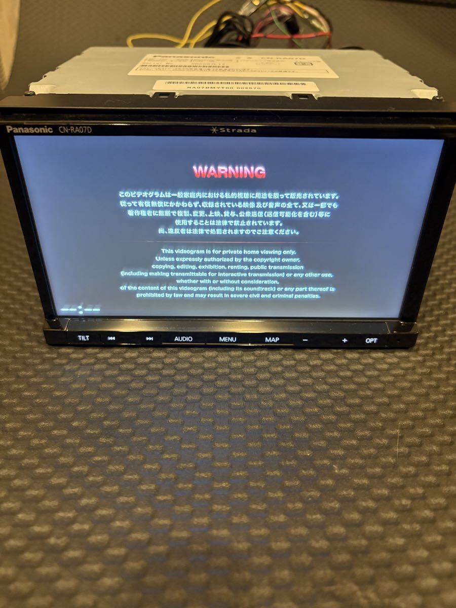 Bluetooth Panasonic フルセグ ナビ 動作確認済 送料無料 パナソニック メモリーナビ CN-RA07D フルセグ DVD