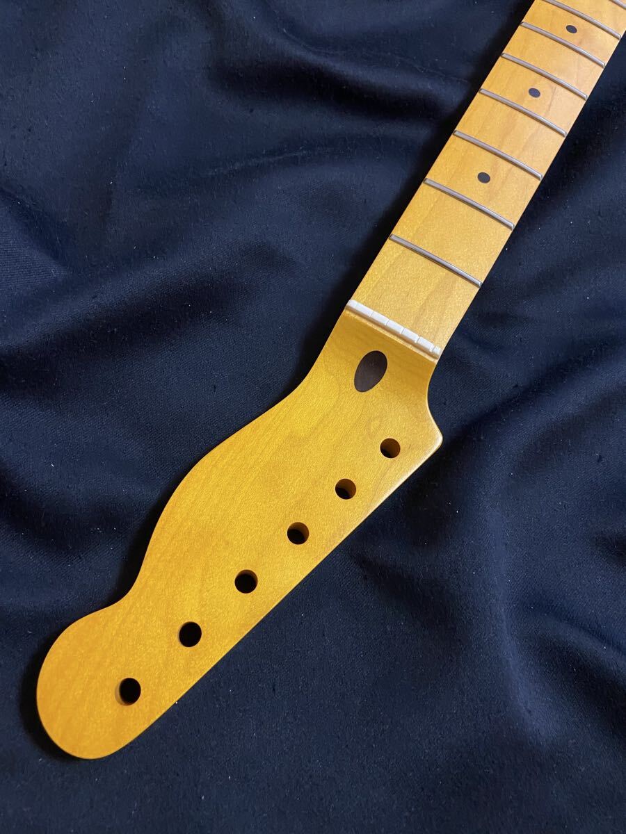 テレキャスターネックNo87ワンピースメープル ジャンボF ビンテージカラー_画像2