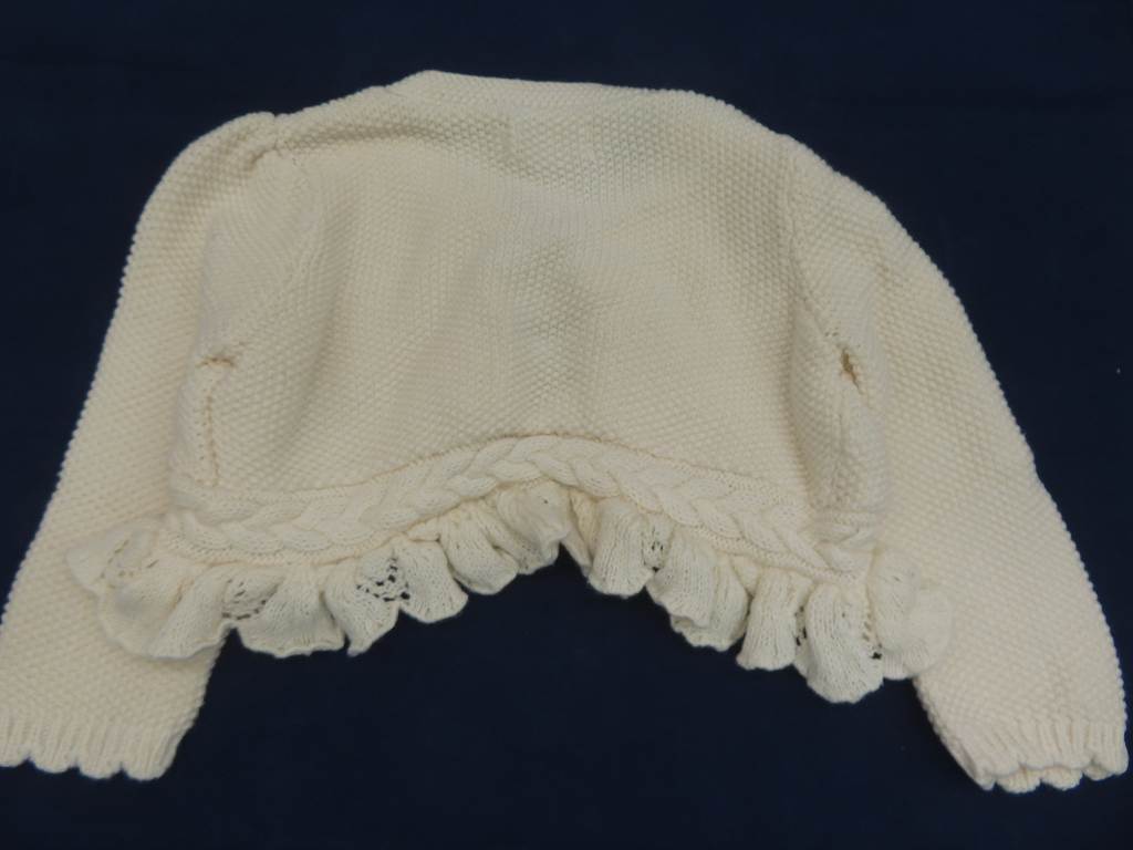 NM282★ラルフローレン/Ralph Lauren カーディガン ボレロ オフホワイト 女の子 サイズ80_画像2