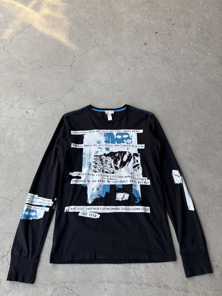 DIESEL ARCHIVE Y2K Horror Graphic Print L/S T-Shirt｜Yahoo