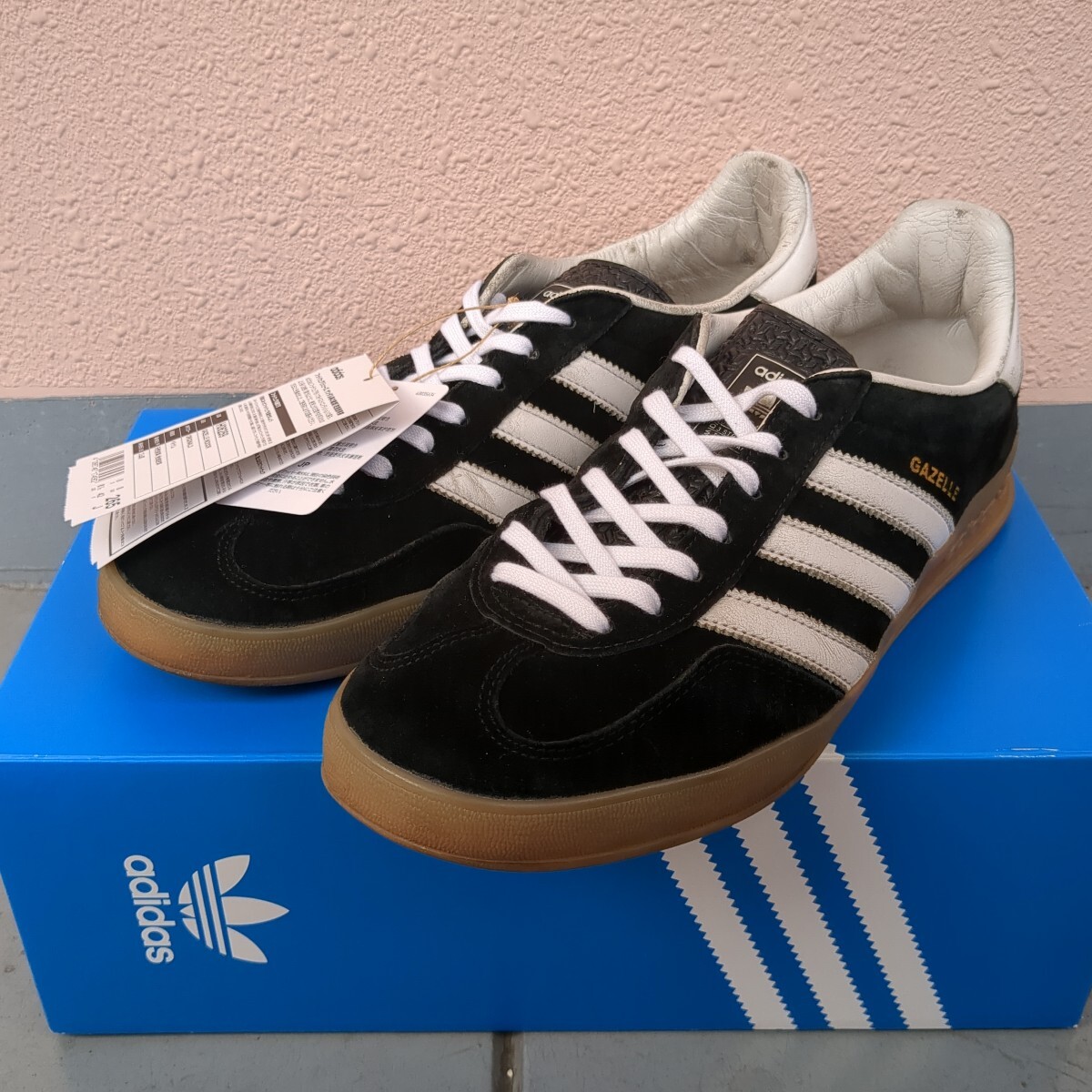 アディダス adidas 26.5 8ハーフ ガゼル インドア GAZELLE INDOR 黒 ブラック adidas originals アディダスオリジナルス H06259