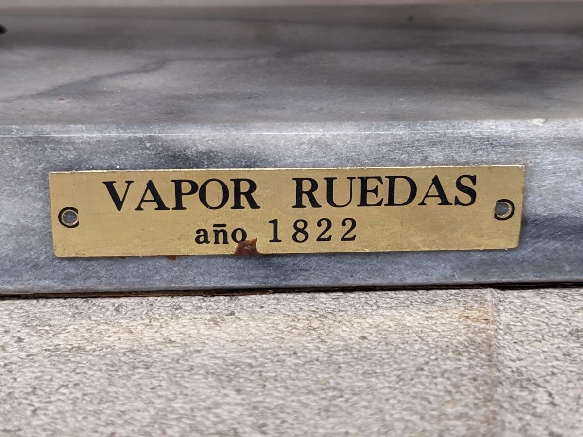 hh575■【現状品】木製帆船 VAPOR RUEDAS 1822 船 オブジェ 置物 船模型 インテリア コレクション/140_画像10