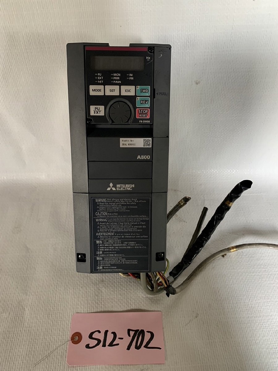 □【1Y】 MITSUBISHI 三菱 インバーター FR-A820-7，5K-1 動作保証 FR-A820-0.75K-1-001 | 2nd FAドットコム｜産業用制御機器 専門販売店