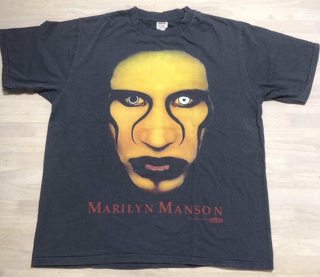 Marilyn Manson・Nシングルステッチ・XL・anvil・Tシャツ Yahoo!オークション - Marilyn Manson・Nシングルステッチ・XL