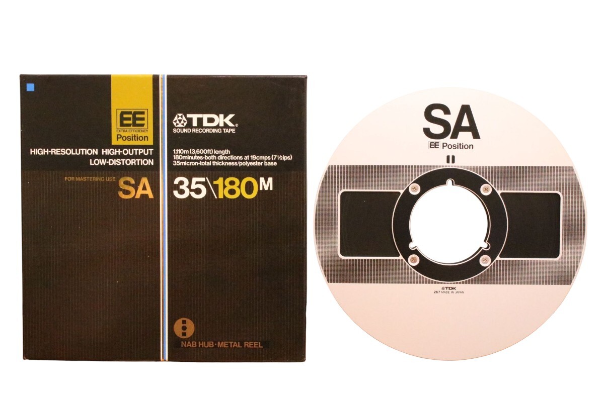 TDK T-1110 オープンリールテープ 3本セット 10号 録音済み TDK 10号オープンリールテープ SA 35⁄180M EE Position メタルリール