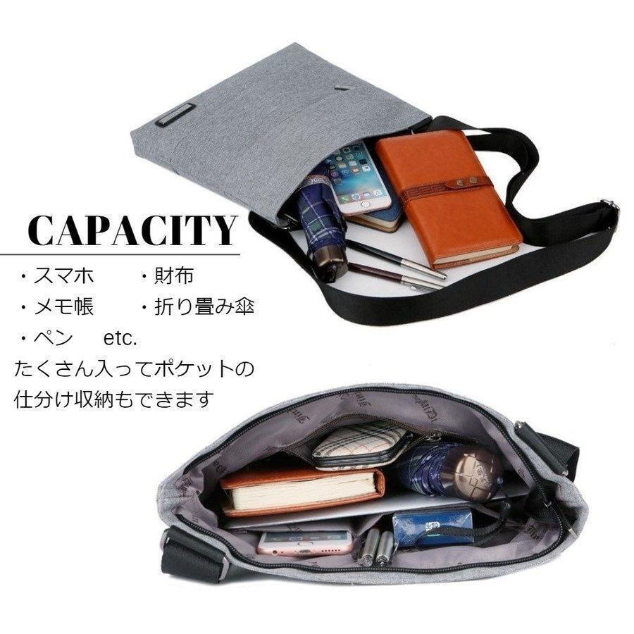 再入荷 ショルダーバッグ メンズ 斜めがけ 軽い ビジネスバッグ 薄い 黒dq 2_画像5