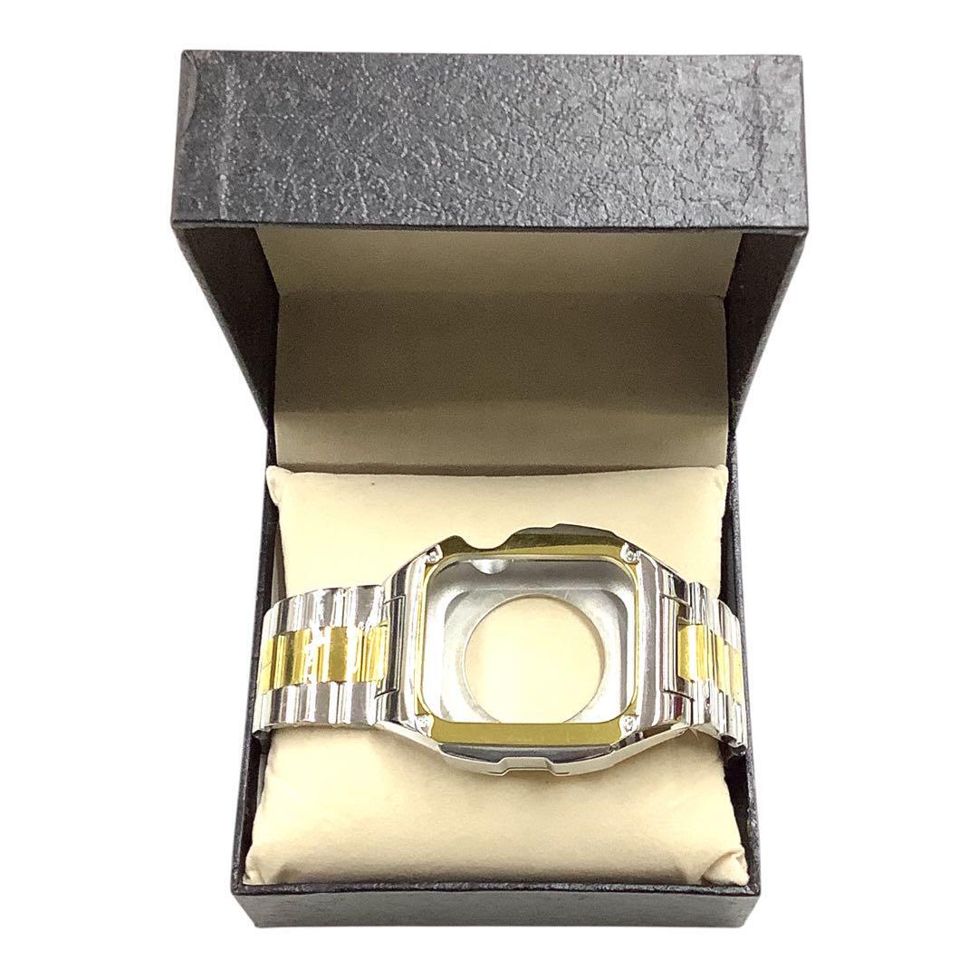 AppleWatch ステンレスバンド コンパチブル 45mm 一体型 mj-2439_画像2