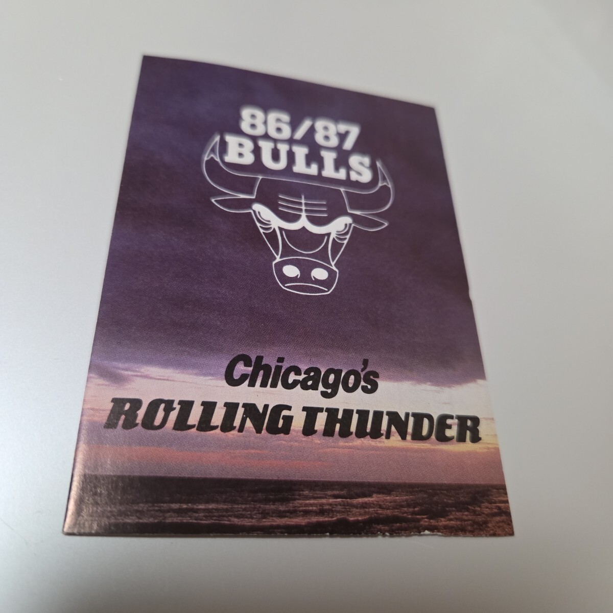 ＠NBA シカゴブルズ スケジュールカード (86/87) 幻の逸品 MICHAEL JORDAN マイケル・ジョーダン 1986年〜1987年