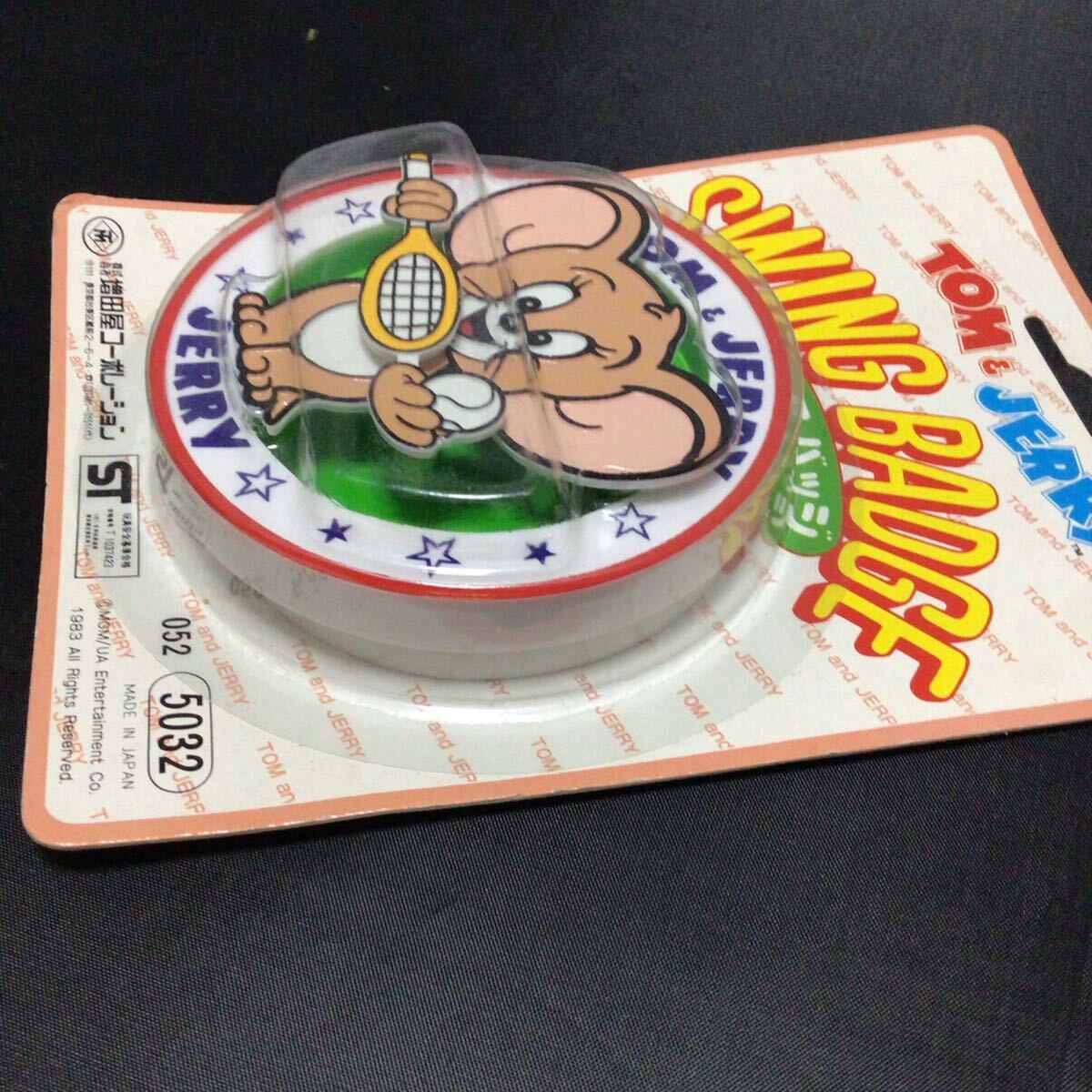 【激レア★当時物】TOM&JERRY スイングバッジ★増田屋コーポレーション製／昭和レトロ★約50年前のヴィンテージ品　希少！　JERRY ジェリー_画像3