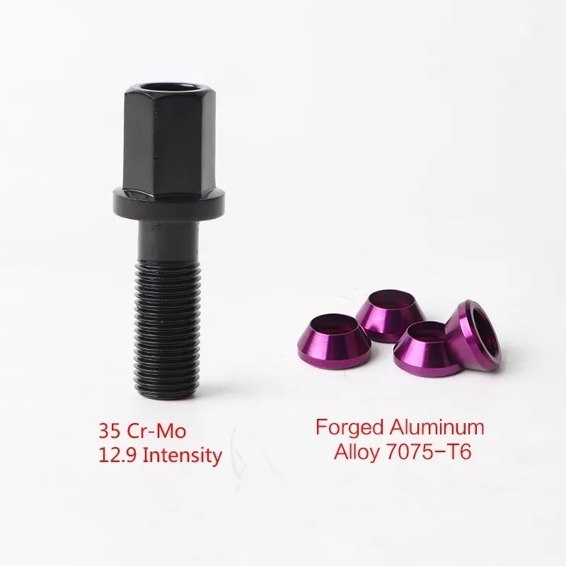 PCD 変換 偏心 スライドボルト M14×1.5 28mm 20本 114.3 112 アウディ ベンツ 17HEX ホイール 1_画像2