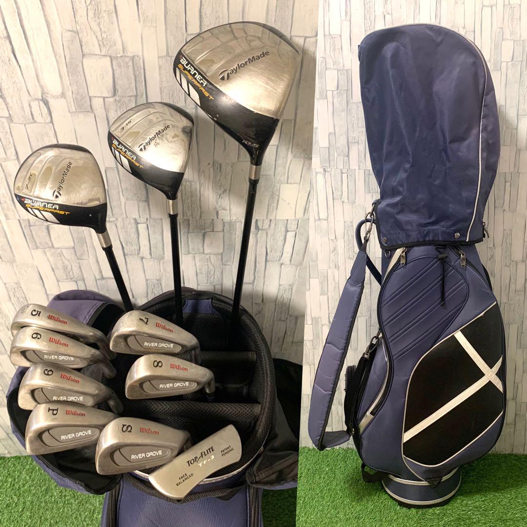 ゴルフクラブ メンズセット 初心者 テーラーメイド BURNER NT589 良品 TaylorMade/テーラーメイド BURNER/バーナー SUPERFAST