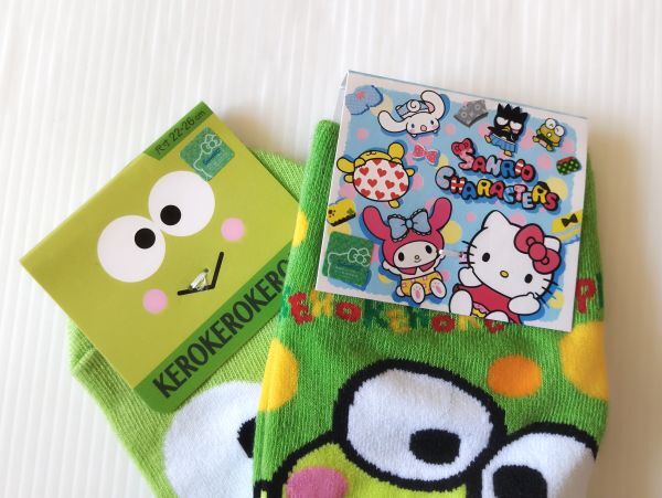 【臺灣制】海外★即決? 正規(guī)品!! サンリオ けろけろけろっぴ 靴下?ソックス 22cm-26cm 2足セット?