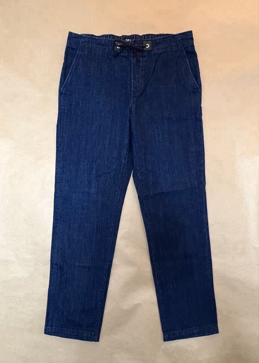 極美品 A.P.C. イージー デニム パンツ インディゴ L コットン ネイビー ジーンズ APC アーペーセー @b223