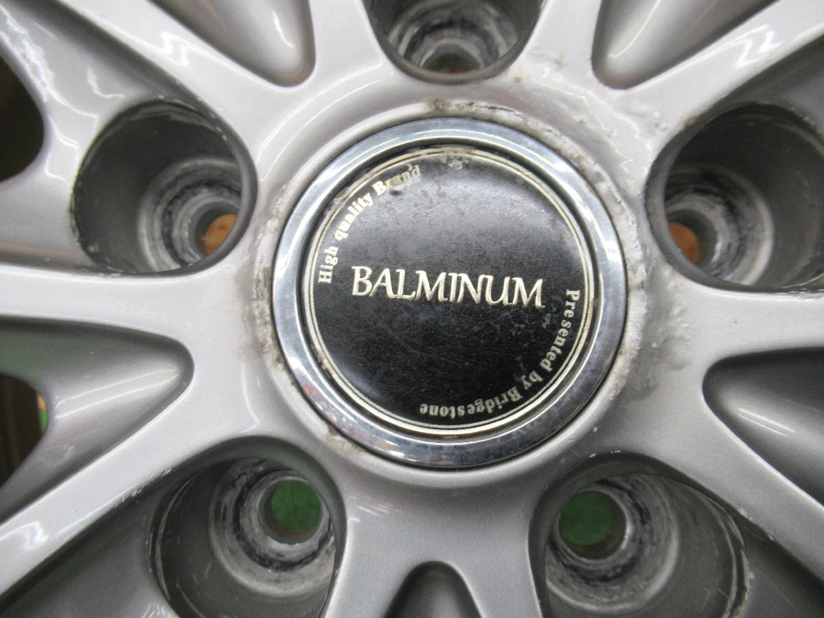 ★3255AMZ BRIDGESTONE バルミナ 15×6J 5/114.3 +45 ブリヂストン 中古 アルミホイール 4本_画像3