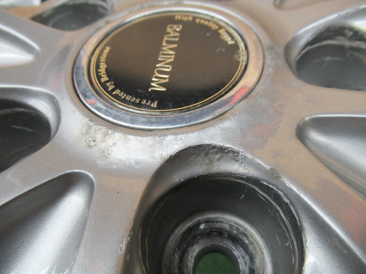 ★3255AMZ BRIDGESTONE バルミナ 15×6J 5/114.3 +45 ブリヂストン 中古 アルミホイール 4本_画像4