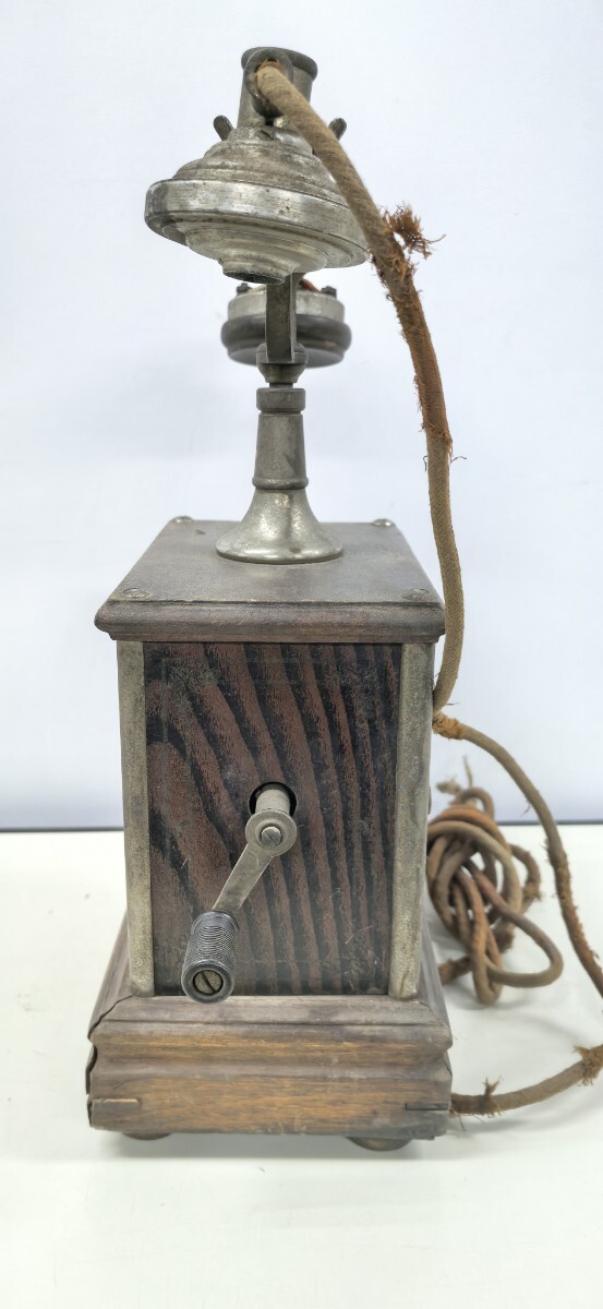 ジャンク 昭和レトロ 卓上電話機 東京沖電気 製造番号86954　アンティーク 当時物 オブジェ ヴィンテージ_4