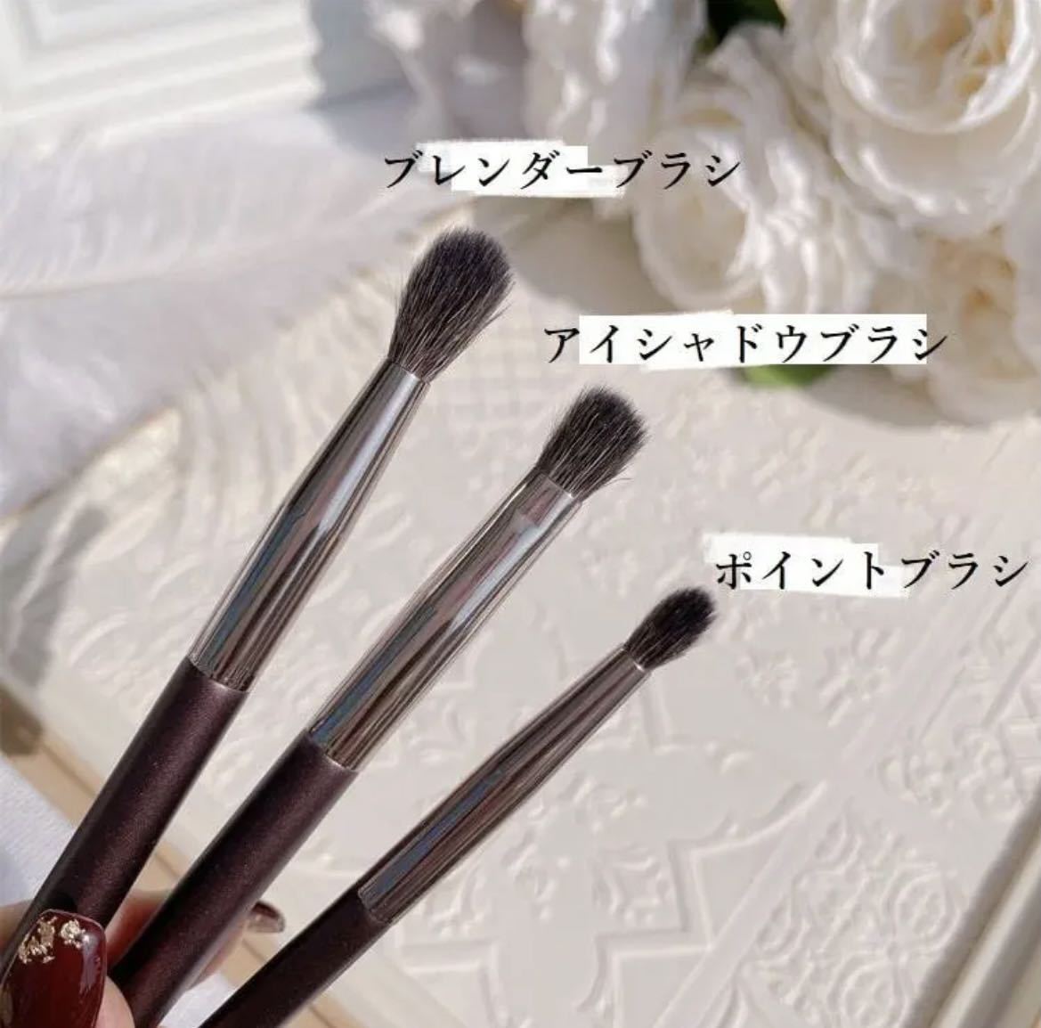 メイクブラシ 5本セット 熊野筆 化粧筆 フェイスブラシ 山羊毛 細(xì)光峰 メイクブラシ 化粧筆 パウダーブラシ アイシャドウブラシ ケース