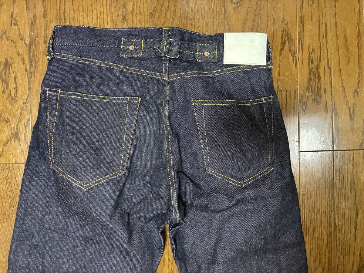 濃紺　日本製　マルカワ　岡山　倉敷デニム　セルビッチ　未洗い　リジッド_画像2