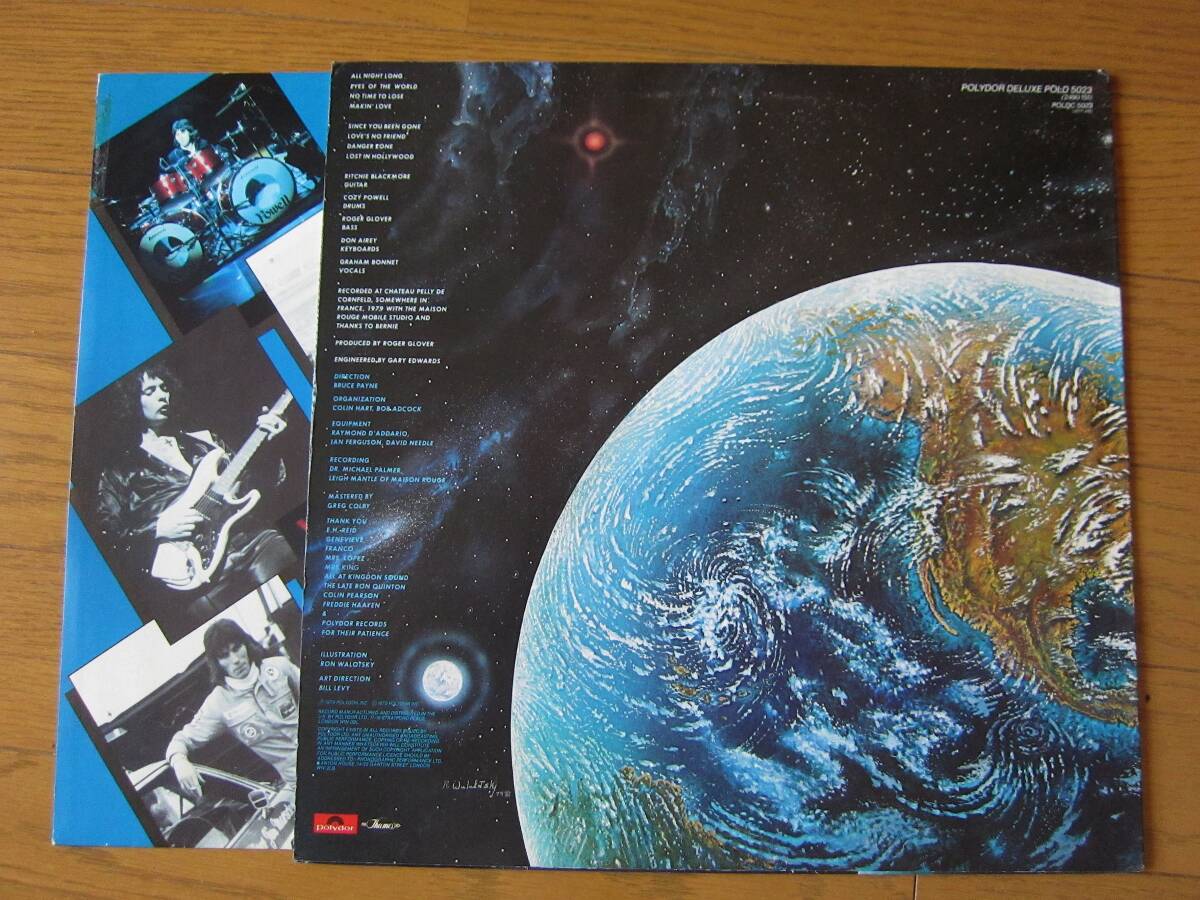 □ RAINBOW DOWN TO EARTH UK盤オリジナル美盤!最初期マトA//1 B//1 パンフ付き_画像2