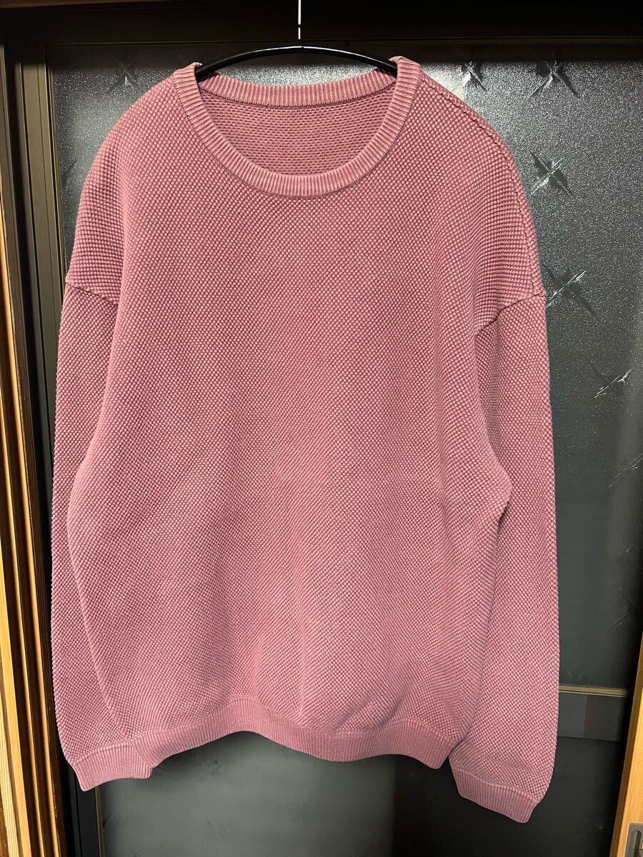 crepuscule クレプスキュール ポップコーン スウェット　クルーネック popcorn sweat スウェットシャツ 美品 サイズ1 ピンク_画像1