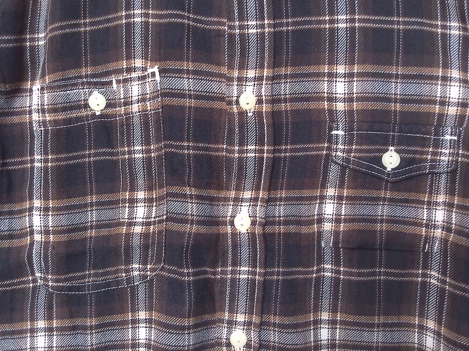 即決■★Alright Still★■ワークビエラシャツ：SIZE=L_画像4