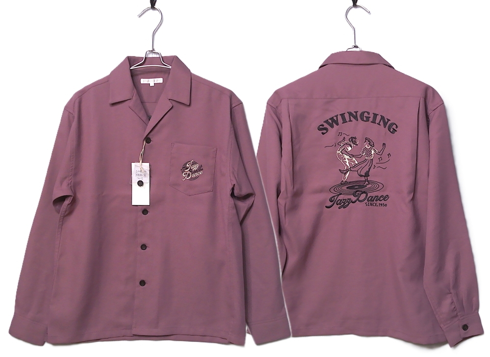 即決■★POWER TO THE PEOPLE★■長袖開襟シャツ：SIZE=M_画像1