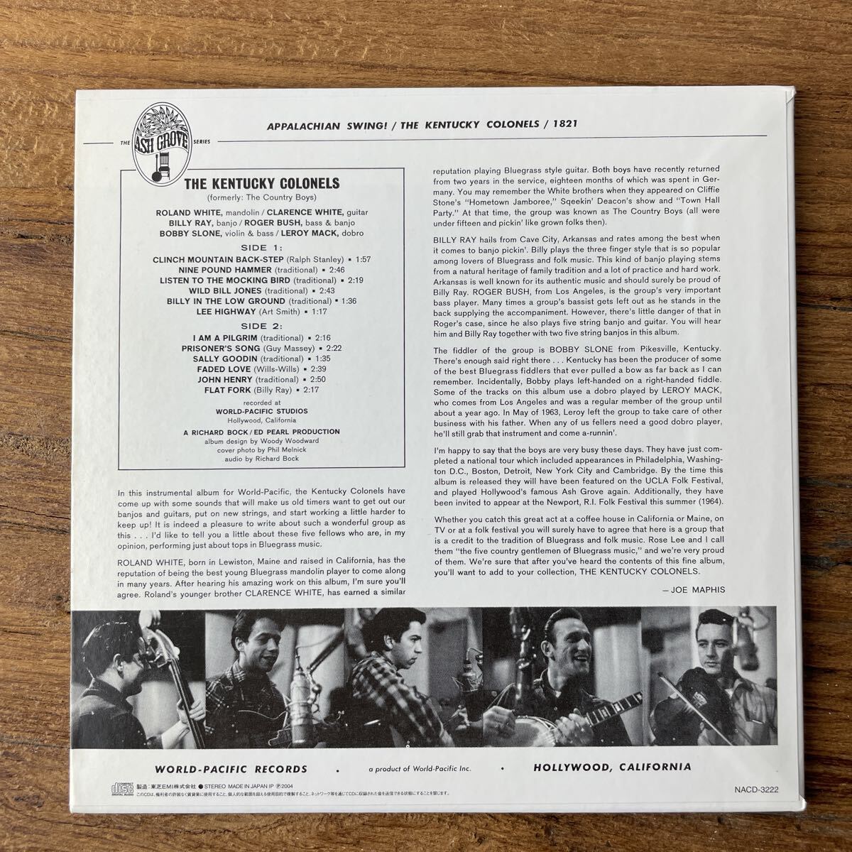 KENTUCKY COLONELS／Appalachian Swing ! アパラチアン・スウィング！／ザ・ケンタッキー・カーネルズ 紙ジャケット 国内盤 帯付_画像4