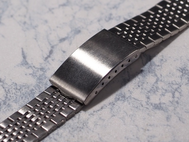 ステンレスベルト ラグ幅約18.0mm 男性用腕時計ベルト 中古 ヴィンテージ 【v1782】_画像1
