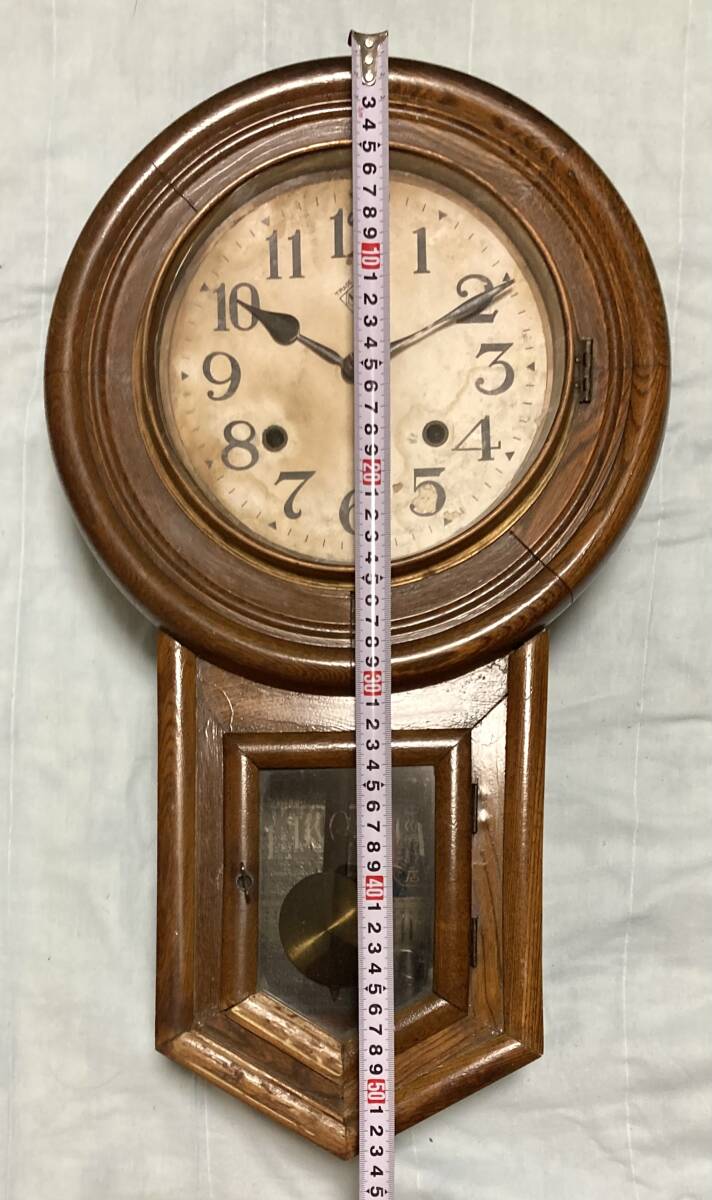 ★100年前の『掛け時計』英工舎★動作良好【埼玉より着払発送】_画像8